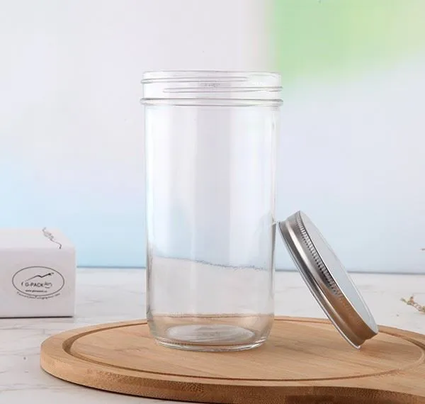 Glass Jar Mason Jar For Honey Packing With Lid