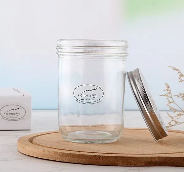 Glass Jar Mason Jar For Honey Packing With Lid