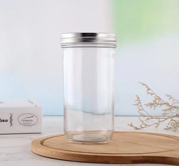 Glass Jar Mason Jar For Honey Packing With Lid