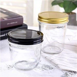 Jar jam gwydr crwn